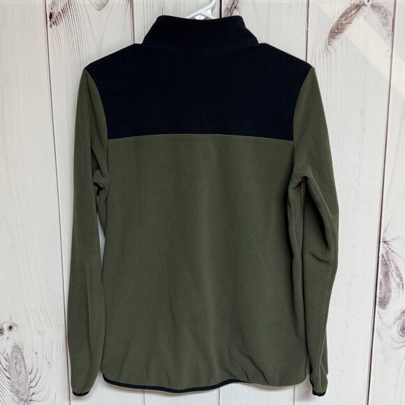 The North Face Women’s 1/4-Zip Fleece Olive/Black M EUC - Picture 2 of 9
